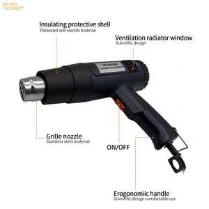<span class=keywords><strong>Pistola</strong></span> <span class=keywords><strong>de</strong></span> <span class=keywords><strong>calor</strong></span> eléctrica 1600W 220V Envoltura retráctil <span class=keywords><strong>Pistola</strong></span> <span class=keywords><strong>de</strong></span> soldadura <span class=keywords><strong>de</strong></span> aire caliente temperatura ajustable - Product Image 5