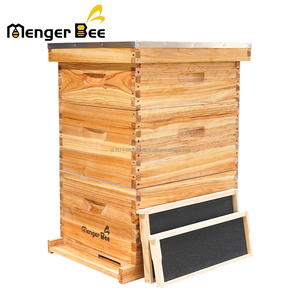 Nouveau Kit de ruche Langstroth complet à 10 cadres et 3 couches, revêtu de cire premium, en sapin de Chine, résistant aux intempéries pour l'apiculture extérieure - Product Image 5