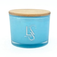 KA06T Vente en gros de pots en verre vides de 16 oz à trois mèches pour la fabrication de bougies DIY