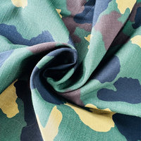 Tissu camouflage imprimé tissé en mélange de polyester 65% et de coton 35% de conception classique en camouflage forestier nigérian en gros