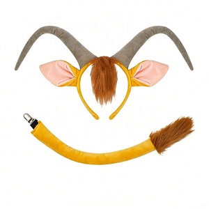 Diadema y Cola de <span class=keywords><strong>Takin</strong></span>, Juego de 2 Piezas, Accesorios de Disfraz de Animal de Halloween para Niños - Product Image 1