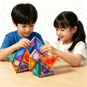Jeu de puzzle magnétique Tangram en plastique ABS Eli Toys, 9 pièces, jouet éducatif <span class=keywords><strong>Montessori</strong></span> pour enfants de 4 ans et plus, idéal pour la classe, les voyages et l'apprentissage, cadeau - Product Image 4