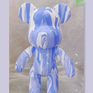 Sculpture d'ours en résine DIY aux couleurs dégradées - Décoration d'intérieur unique et cadeau artistique - Product Image 5