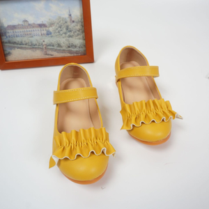 Zapatos de Tacón Alto para Niñas, Nuevos Zapatos de Princesa con Flores Amarillas para Niñas Pequeñas, Zapatos para Fiestas, Cumpleaños y Actuaciones - Product Image 2