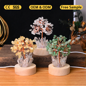 Hot Sale Natural Crystal Money Fortune <b>LED</b> Crystal Fengshui Tree Lamp - Product Image 2