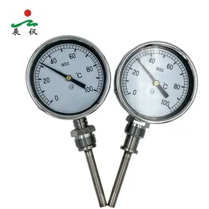 Haichen OEM prezzo in acciaio inox 304 bimetallico termometro termometro per caldaia