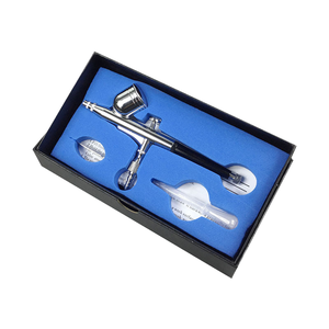 Kit de Compresor de Aerógrafo de Doble Acción de Cobre HD-130-0.3MM de 0.3mm |   Alimentación por Gravedad con Certificación CE |   Ajustes de Velocidad Ajustables Portátiles - Product Image 1