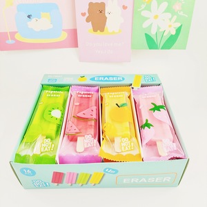 <span class=keywords><strong>Gomme</strong></span> à effacer carrée personnalisée en forme de fruits et de crème glacée, mignonne, pour enfants, fournitures scolaires et de bureau, outil d'écriture et de <span class=keywords><strong>dessin</strong></span>, cadeau de classe - Product Image 1