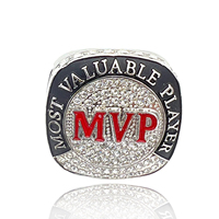 Anneaux de championnat de sports de basketball, de football, de baseball et de softball personnalisés de haute qualité avec logo d'équipe
