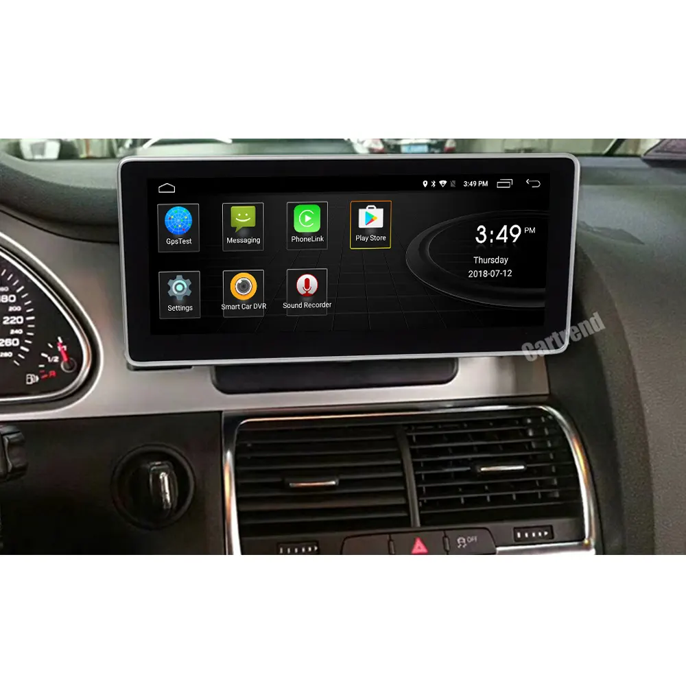 4g ram gps de navegación del coche Q7 android radio mmi sistema multimedia actualización Unidad de cambiador de cd BT teléfono Cámara inversa enlace espejo