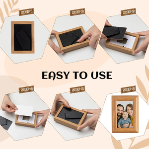 Wholesale Cute Mini MDF Wood Square Table <b>Picture</b> <b>Frame</b> <b>Small</b> Cute Decorative Kids Baby Dog Couple Card Photo Gift - Product Image 2