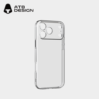 Étui de téléphone étanche antichoc en TPU ATB pour 11/12/13/14 Pro/X/XS/XR/XS Max/8/7 Plus, installation facile, coque arrière transparente