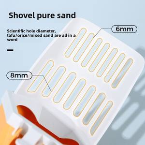 Hochwertiges integriertes großes Katzenstreu-Schaufel set Umwelt freundliches, in sich geschlossenes Mülls äcke Abnehmbares unteres Tier pflege werkzeug - Product Image 3