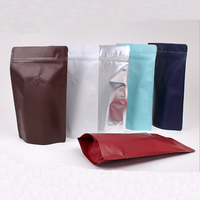 Sac d'emballage en plastique PE de qualité alimentaire avec finition mate, sac en aluminium Mylar sans impression, vente en gros, sac anti-odeur
