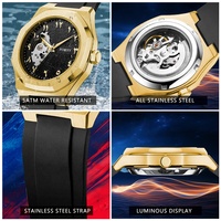 Montre automatique de luxe unisexe en acier inoxydable, étanche, design original de marque, pour couple, femme et homme