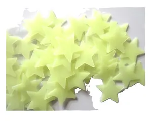3D כוכבים מדבקות קיר זוהרות פלורסנט מדבקות קיר לילדים חדר שינה תינוק עיצוב הבית תקרת תקרת