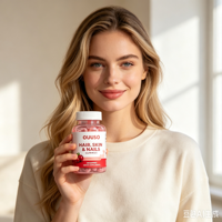 Gummies OEM Cheveux Peau Ongles Biotine Beauté Croissance des Cheveux Vitamine Naturelle pour Femmes GUMMIES CHEVEUX, PEAU & ONGLES