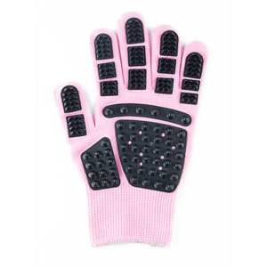 Commander <b>Pet</b> Grooming Gloves For Dogs With Massage Bristles Anti Scratch Soft Glove Medium Sized Dog Care Tool - Product Image 4