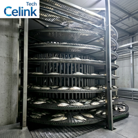 Congélateur spiral automatique Celink - Machine de congélation IQF industrielle pour la transformation des fruits de mer, de la viande et de la volaille