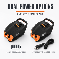 Pompe à air électrique portable 20 PSI 12 V pour SUP, kayak, bateau gonflable, tente, matelas, cerf-volant - Gonfleur numérique DC
