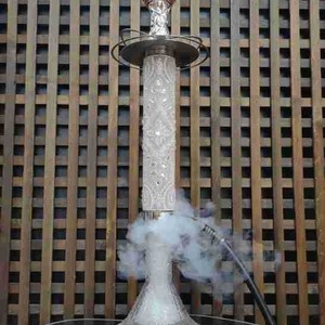 บารากุแบบอาหรับขนาด 74 ซม. ประดับเพชรเต็มตัว บารากุอลูมิเนียมอัลลอยด์คุณภาพสูง ผลิตด้วยมือ ประดับคริสตัล นาร์กีลา ท่อสูบบารากุระดับไฮเอนด์ สำหรับผู้ค้าบารากุชั้นนำ - Product Image 3