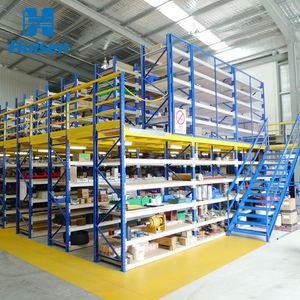 내구성이 뛰어난 녹방지 메 자닌 플로어 랙 창고 보관을 위한 간편한 로프트 플랫폼 스틸 랙 시스템 - Product Image 3