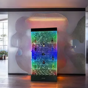 Moderno parede de bolhas LED Display Bar Lounges Armários Lounge Vitrine Lojas Bares Casa