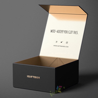Boîte cadeau de luxe en carton écologique recyclable avec fermeture magnétique, logo personnalisé et pelliculage mat