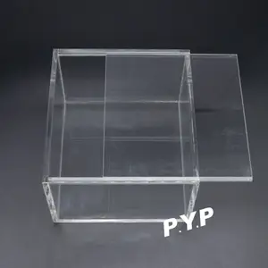Caixa de exibição acrílica transparente para embalagens de pokemon booster