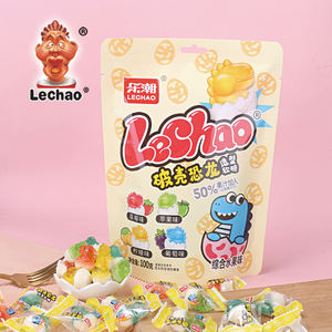 Lechao OEM ODM 3D Hayvan Dinozor Karışık Meyve Aromalı Çilek Elma Portakal Üzüm Jöleli Sakız Şekerleri Satılık - Product Image 2