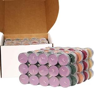 Natur-Juego de velas de cera al aire libre, set de 8 horas de bandeja, tetera, calentador de alimentos, sin llama - Product Image 5