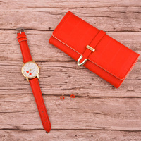 2025 nouvel an noël, coffret cadeau montre portefeuille collection 3 pièces coffret cadeau pour femme dame nouveau chaud charmant portefeuille montre coffrets cadeaux/