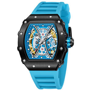 Relojes para hombre, relojes de pulsera con esqueleto de moda, luminosos e impermeables, esfera grande, relojes de silicona para hombre al por mayor - Product Image 6