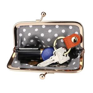 Monedero AndoBag para Mujer, de Cuero Vacuno Genuino, Bolso de Mano Elegante para Dama, Mini Bolsa para Guardar Lápiz Labial con Cierre de Beso 1472 - Product Image 5