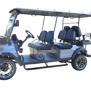 Carro de golf eléctrico avanzado de 48V y 6 asientos, calle de alta resistencia, motores EV legales para exteriores, cómoda Opción de 6 asientos - Product Image 1