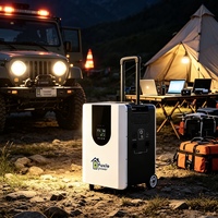 Station Solaire Tout-en-un 3000W avec Batterie LiFePO4 4,5 kWh, 6000+ Cycles, Chargement MPPT, Protection BMS, Onde Sinusoïdale Pure pour Voiture, Maison et Extérieur