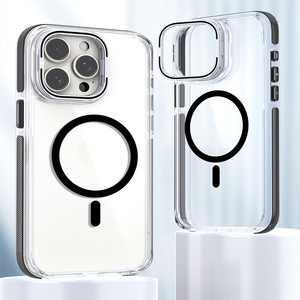 Custodia Magnetica Trasparente per <span class=keywords><strong>iPhone</strong></span> <span class=keywords><strong>14</strong></span> <span class=keywords><strong>con</strong></span> Protezione Lente <span class=keywords><strong>Fotocamera</strong></span> Integrata e Cavalletto, Antiurto - Product Image 6
