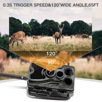 Cámara de Caza 4G 1080P 20MP, Cámara de Vigilancia de Fauna Silvestre, MMS SMTP FTP SMS HC-801LTE, Compatible con Visión Nocturna