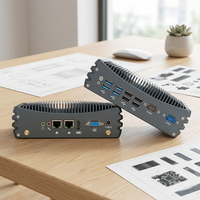 Mini PC Industrial sin Ventilador Intel Core I5-8257U, Chasis de Servidor Industrial de Aluminio, 8 USB, HD, VGA, Linux/Windows