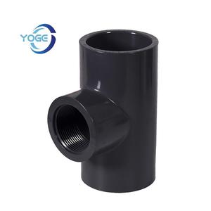 Áp lực cao PVC lịch trình 80 Ống lắp <span class=keywords><strong>1</strong></span>/2 "-8" Kích thước chủ đề Tee - Product Image 2