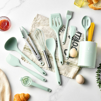 Ensemble d'ustensiles de cuisine en Silicone, 10 pièces, petits baril de rangement, pot antiadhésif, ensemble d'ustensiles de cuisine