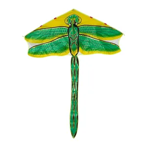 1,4 libélula verde do medidor para a venda por atacado, pipas para adultos fáceis voar Cor personalizada OEM do logotipo