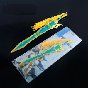 Genshin-personaje de juego chino de Metal, juguete pequeño de Anime, espada, Eula, Song de Pines rotos - Product Image 5