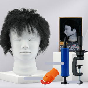Vente chaude Mode Magique Enseignement Tête 100% Authentique Cheveux Humains Mannequin D'apprentissage Pour La Formation De Salon Professionnel - Product Image 1