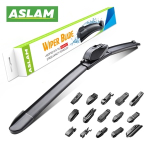 ใบปัดน้ำฝน ASLAM รุ่นพรีเมียม ยูนิเวอร์แซล สำหรับกระจกหน้ารถยนต์ ผลิตจากยางธรรมชาติ รุ่น U-06 สำหรับรถยนต์ออดี้/วอลโว่ - Product Image 1