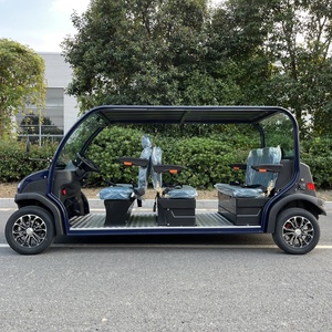 Autobús Eléctrico de 80 km de Autonomía, 6 Asientos de Cuero, Tracción Trasera, Usado en Hoteles Turísticos y Bienes Raíces, con Suspensión Independiente MacPherson - Product Image 2