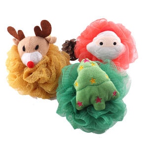 Éponge de bain en maille en forme de fleur écologique pour enfants et bébés, nettoyage en profondeur, exfoliation du corps, gommage avec du matériau en viscose - Product Image 4