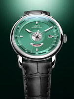 Montre pour homme Robines New Art Master Series, mouvement mécanique automatique, aiguilles lumineuses, boîtier en acier inoxydable, bracelet en cuir véritable, 41 mm