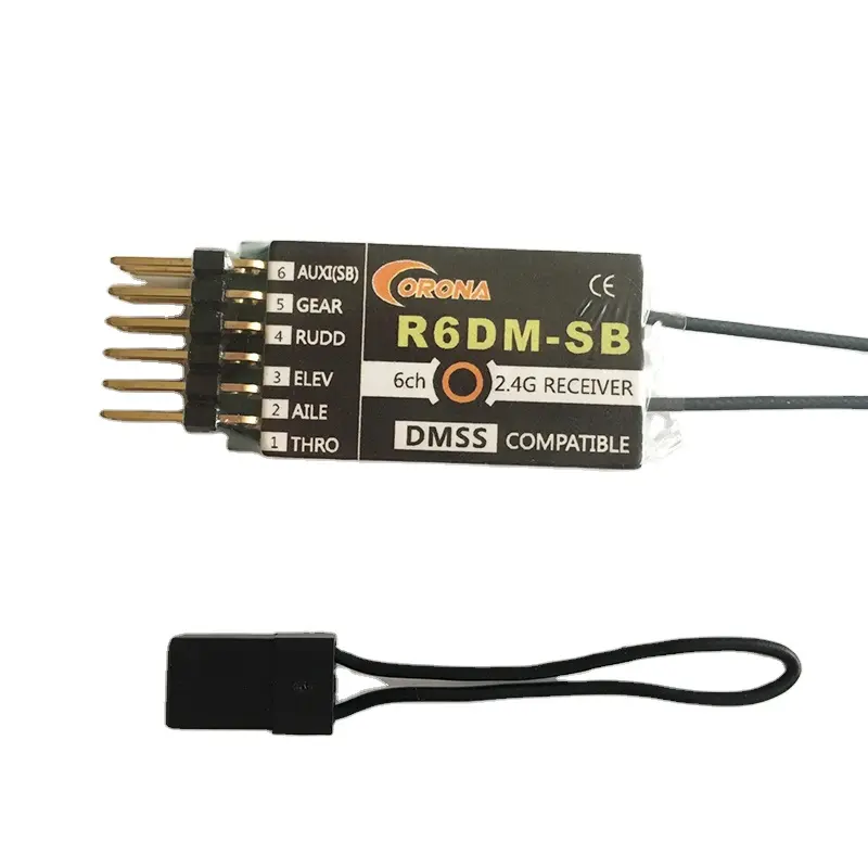 Corona R6DM-SB 2.4g 6 channel transmitter and receiver for rc car / rc boat