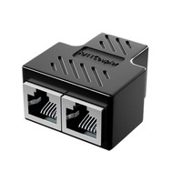 RJ45 CAT5/6/6a Hembra a Hembra Cable Ethernet Extensor Acoplador Conector Accesorios Extensor Conector